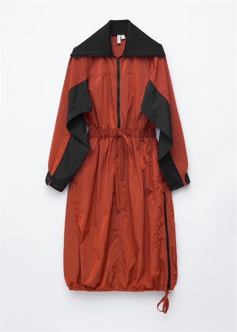 Техническое платье-миди с завязками артикул 1340050001