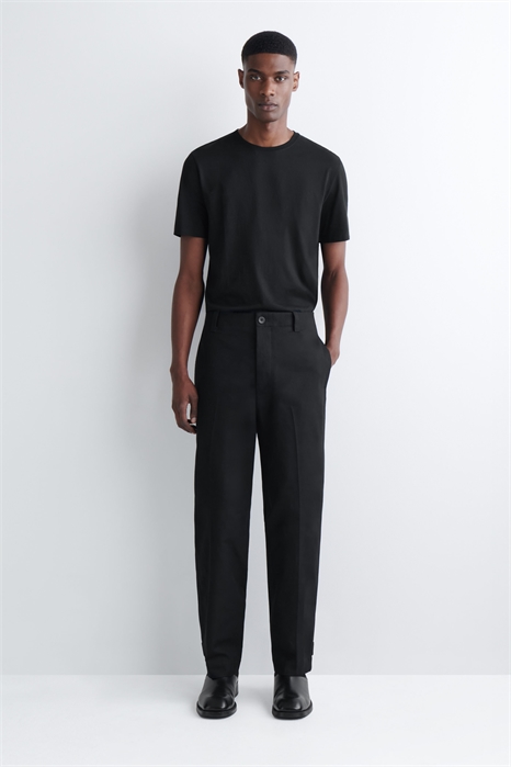 Хлопковые брюки-чиносы прямого кроя с прямыми брючинами артикул 1327482001