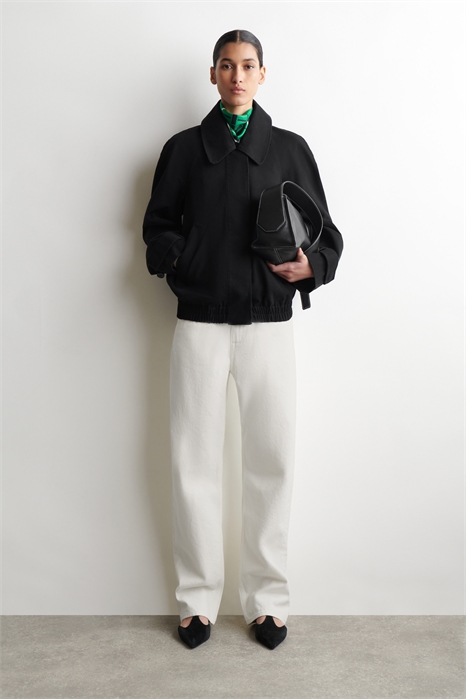 Блузон из хлопка с закругленными краями артикул 1316487003