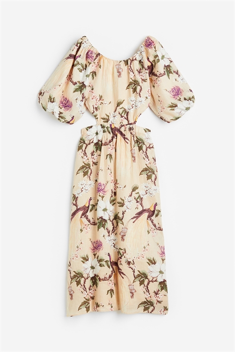 Объемное платье с вырезом артикул 1154524001