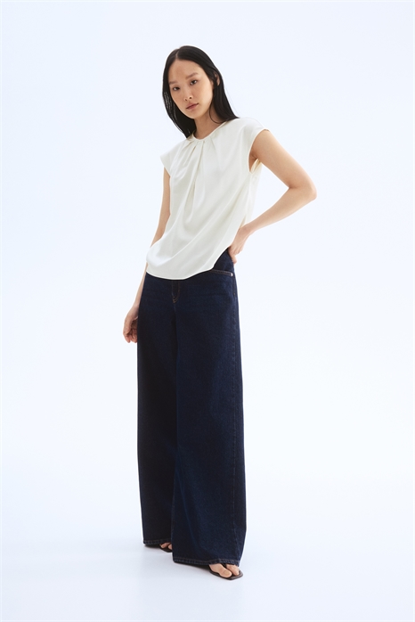 Блузка со складками спереди артикул 1286306001