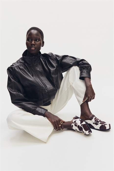 Кожаные лоферы-мули артикул 1328026002