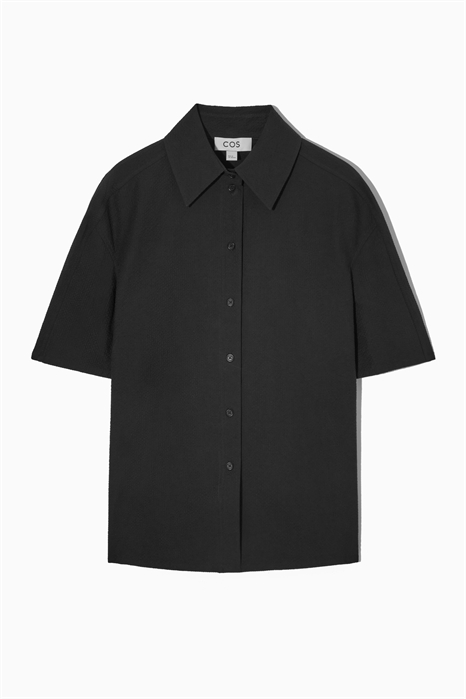 Рубашка Boxy-Fit из сеерсакера артикул 1085426002