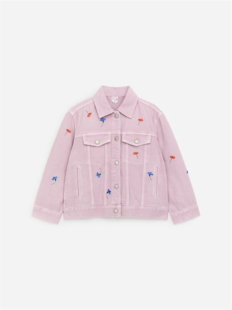 Джинсовая куртка с вышивкой артикул 1259702003