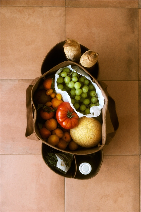 Большая сумка из джутовой смеси артикул 1317634002