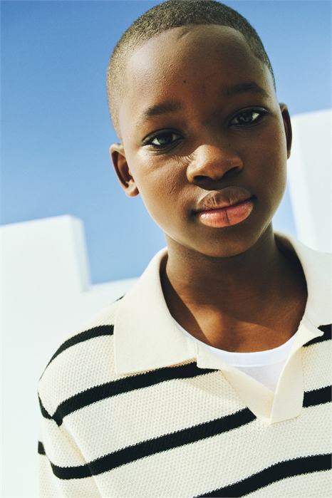 Джемпер-поло из фактурной вязки артикул 1278140001