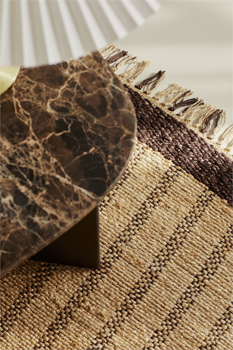 Коврик из джута с бахромой артикул 1268158001