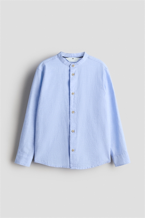 Рубашка из смешанного льна артикул 1315199002