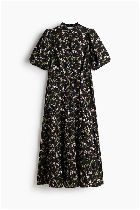 Длинное хлопковое платье артикул 1275645009