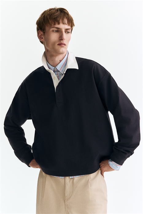 Хлопковая рубашка-поло Loose Fit артикул 1311897005