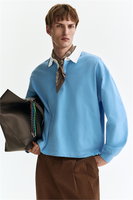 Хлопковая рубашка-поло Loose Fit артикул 1311897006