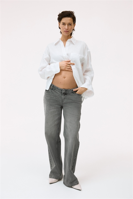 Широкие низкие джинсы MAMA артикул 1314700007