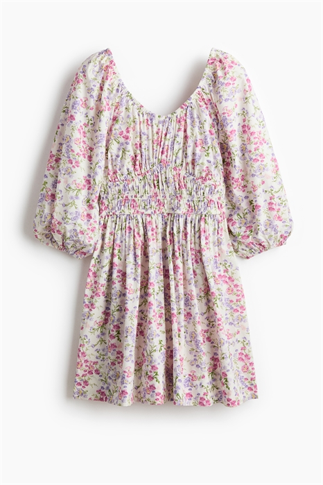 Хлопковое платье с расклешенной юбкой артикул 1328376001