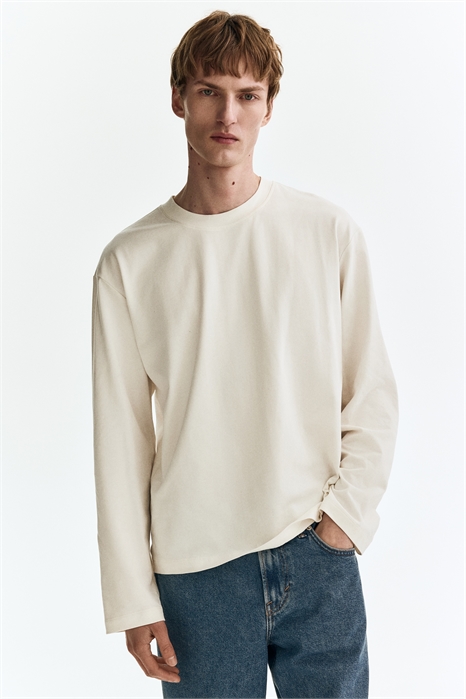 Футболка с длинными рукавами и свободным кроем артикул 1336310002