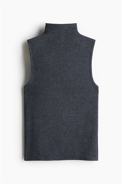 Топ без рукавов с высоким воротником артикул 1344325003