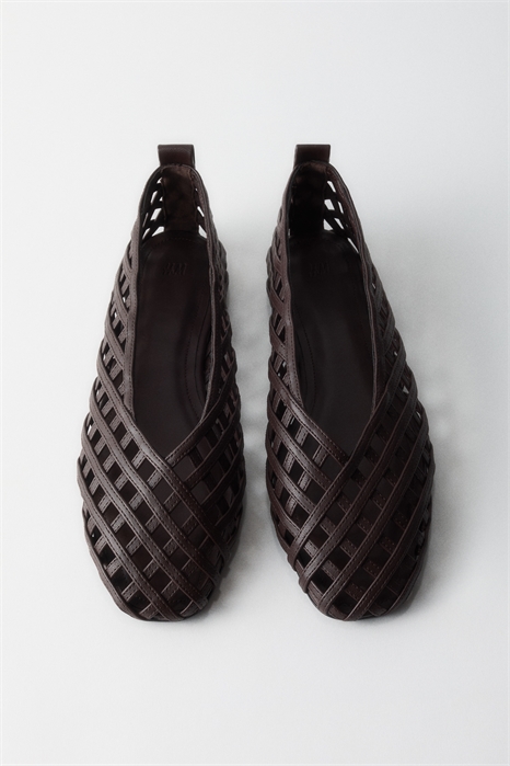 Балетки с плетеным дизайном артикул 1319576005