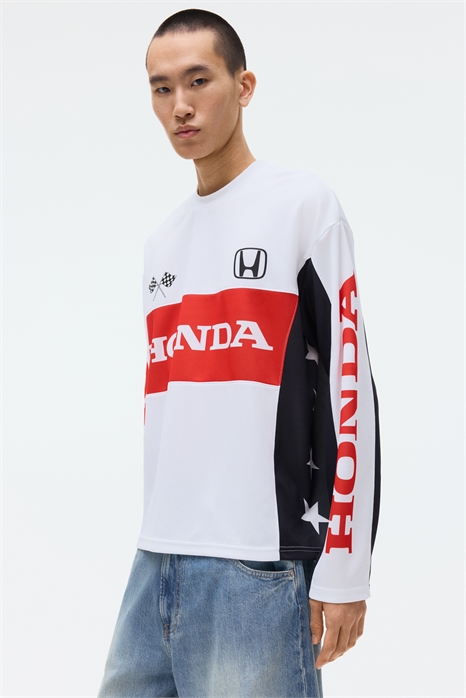 Свободный крой Сетчатый топ с длинными рукавами артикул 1331357001