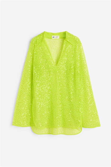 Рубашка-поповер из украшенной сетки артикул 1153178001
