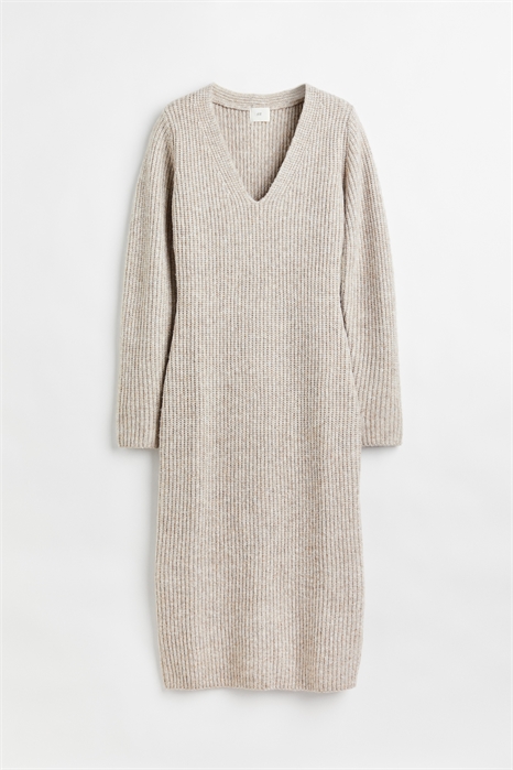 Платье с ребристой вязкой артикул 1088795001