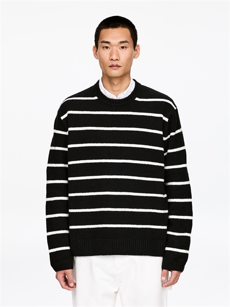 Свободный свитер из хлопчатобумажной смесовой ткани артикул 1323033001