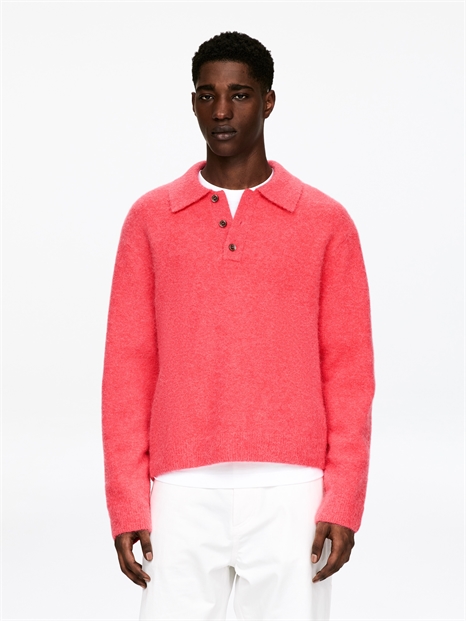 Рубашка-поло из смеси шерсти альпаки артикул 1316005003