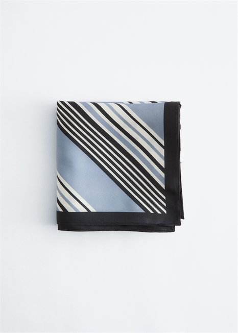 Шелковый шарф с графическим принтом артикул 1327177001