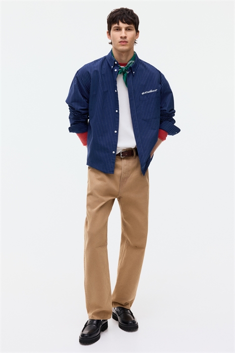 Оксфордская рубашка Loose Fit артикул 1302598003