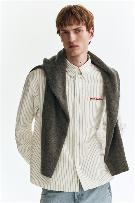 Оксфордская рубашка Loose Fit артикул 1302598005