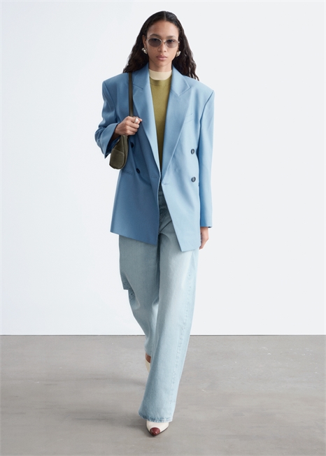 Двубортный шерстяной блейзер артикул 1339349001