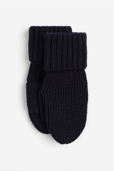 Варежки из ребристого трикотажа артикул 1212339001
