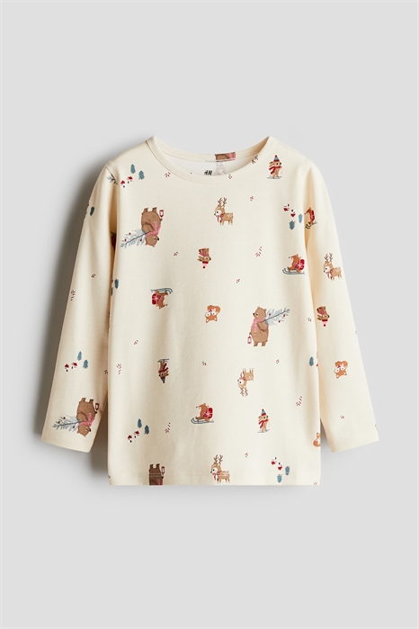 Топ из принтованного джерси артикул 0922700121