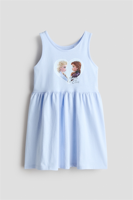 Платье из хлопка с принтом артикул 1154543024