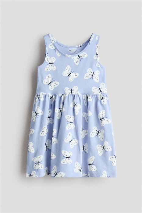 Платье из хлопка с узором артикул 1157735128