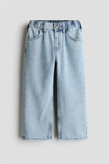Джинсы с широкими штанинами артикул 1233632009