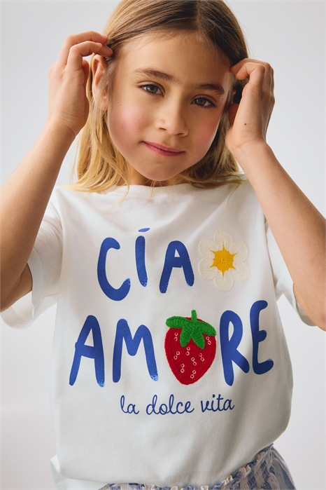 Футболка с узором из деталей артикул 1302424021