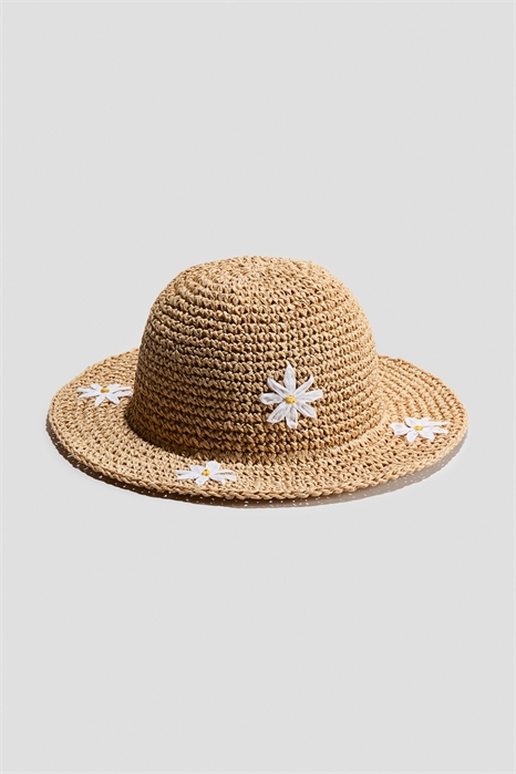 Соломенная шляпа с аппликацией артикул 1313657002