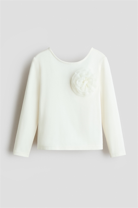 Топ с тюлевой аппликацией артикул 1319652003