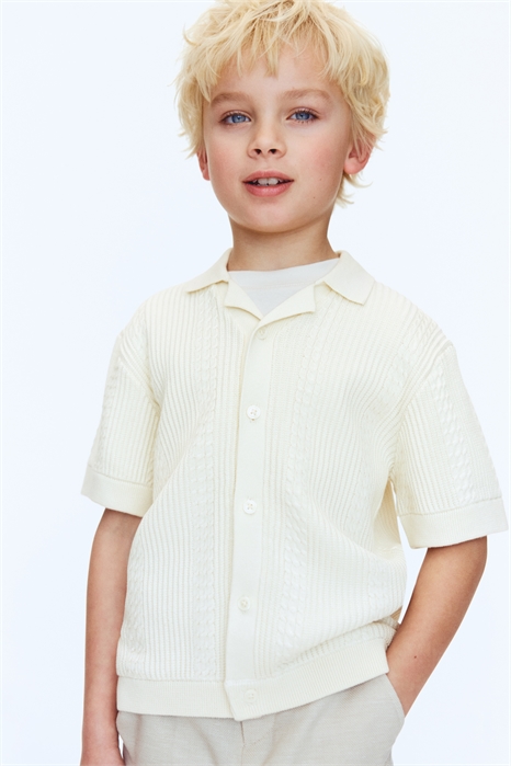 Текстурированная вязаная рубашка для отдыха артикул 1327131001