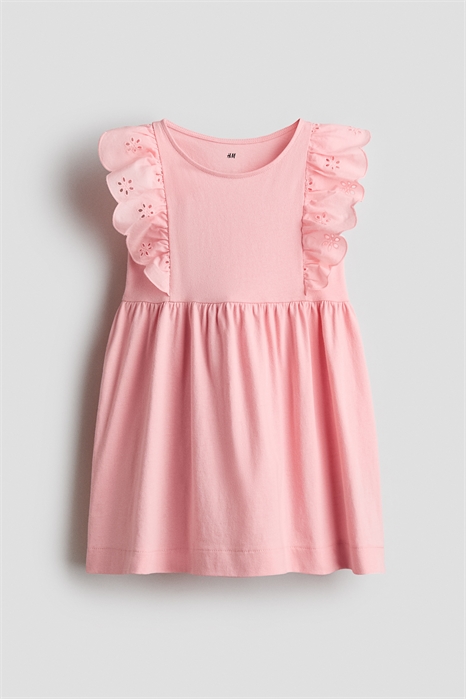 Хлопковое платье с оборками артикул 1332930001