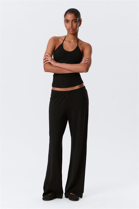 Мягкие брюки с низкой посадкой и расклешенными штанинами артикул 1334973001