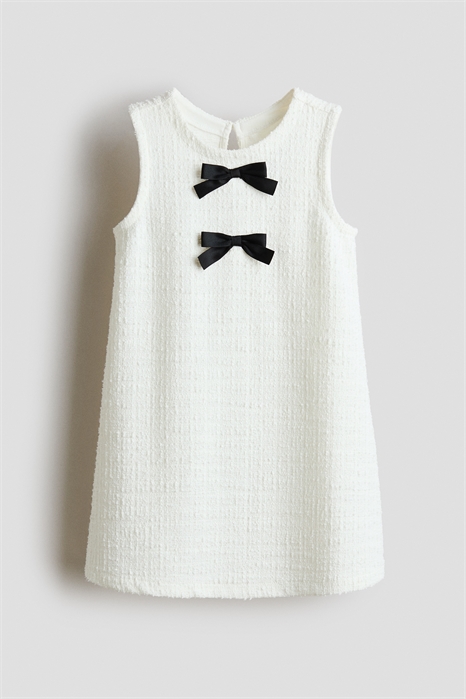 Платье с бантиком из ткани букле артикул 1336069001