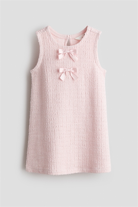 Платье с бантиком из ткани букле артикул 1336069002