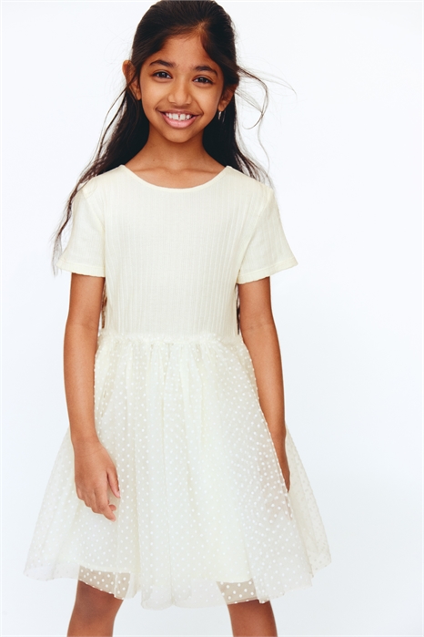 Платье с тюлевой юбкой с принтом в виде стайки птиц артикул 1338272001