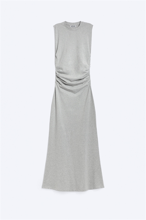 Макси-платье без рукавов с плиссированной юбкой артикул 1344349002