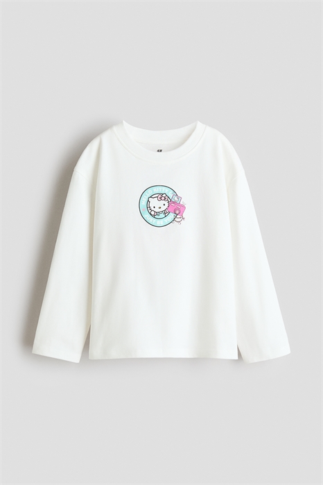 Топ с длинными рукавами и принтом артикул 1346182001