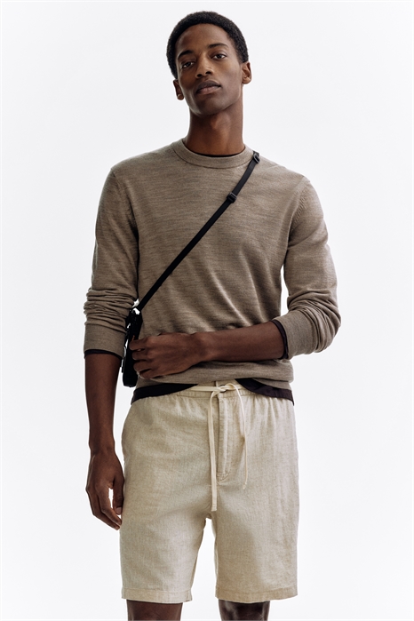 Шорты из льняного микса Regular fit артикул 1256418001