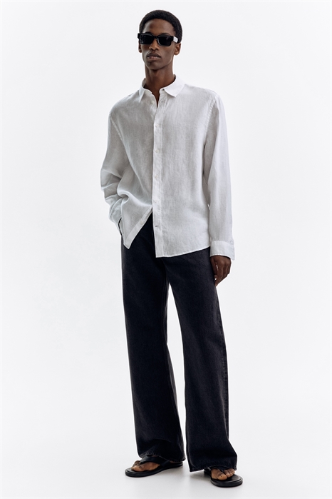 Льняная рубашка Regular Fit артикул 1258318002