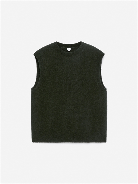 Жилет из смеси альпаки и шерсти артикул 1187807007