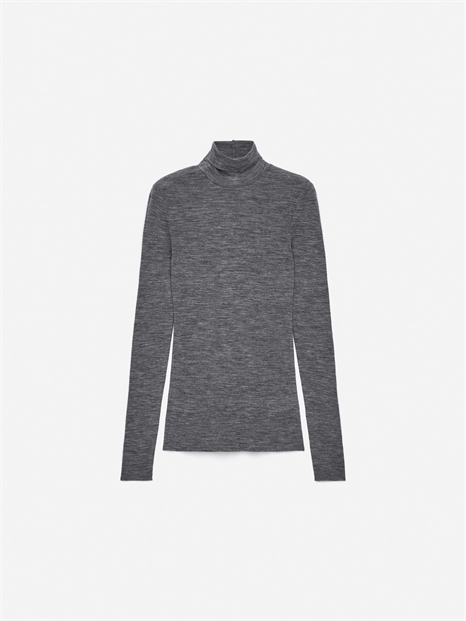 Топ из шерсти с рулонным вырезом артикул 1193912015