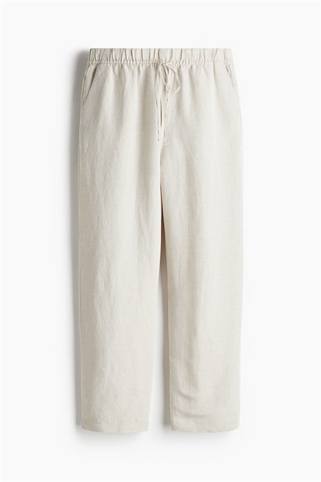 Брюки на завязках из смеси льна артикул 1259083001